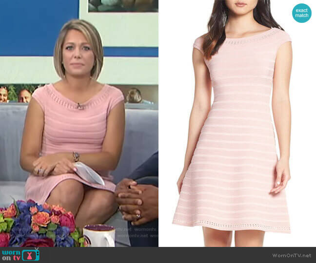 Off the Shoulder Sweater Dress by Eliza J worn by Dylan Dreyer on Today