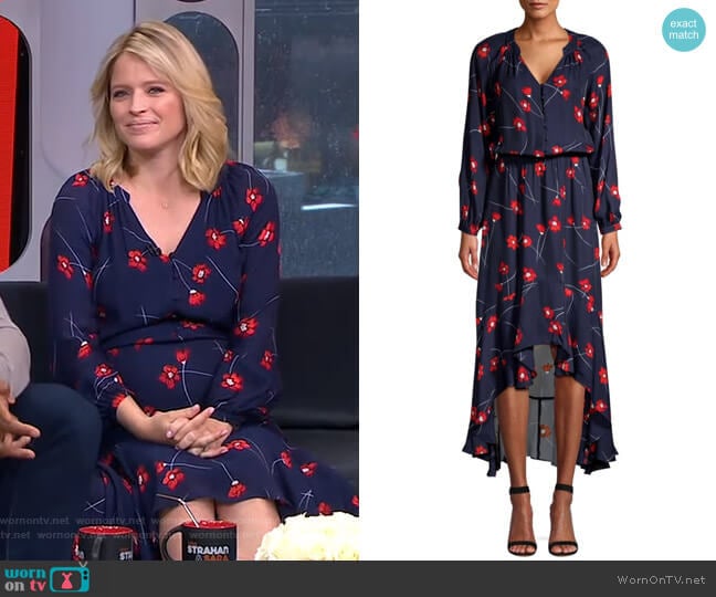 Verity Dress by Parker worn by Sara Haines on Good Morning America