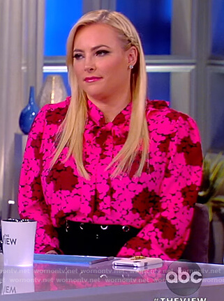 Meghan’s pink floral blouse on The View