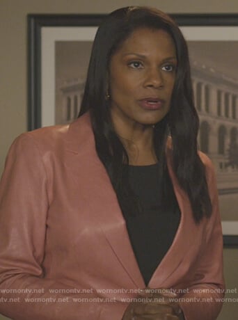 Liz's leather blazer on The Good Fight