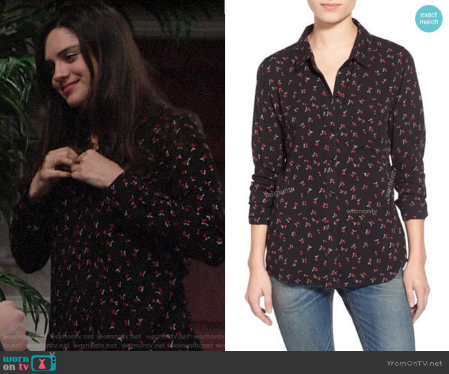 Rails Rosci Shirt worn by Lola Rosales (Sasha Calle) on The Young & the Restless