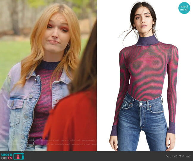 Raina Top by Rag & Bone worn by Kirby Anders (Maddison Brown) on Dynasty