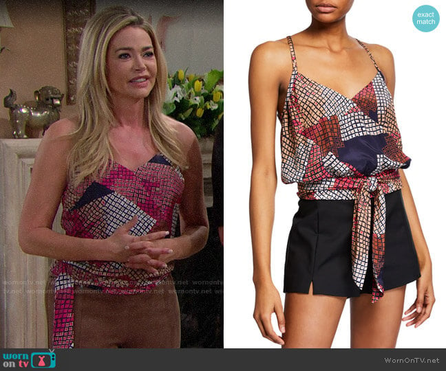 Ramy Brook Natasha Top worn by Shauna Fulton (Denise Richards) on The Bold and the Beautiful