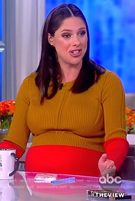 Abby's colorblock dress on The View