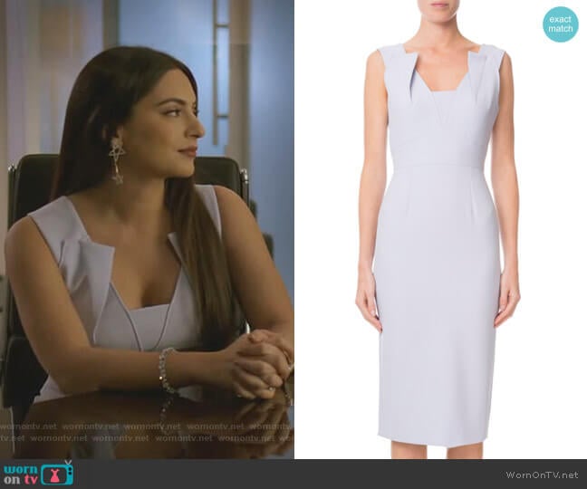 Coleby Dress by Roland Mouret worn by Cristal Jennings (Daniella Alonso) on Dynasty