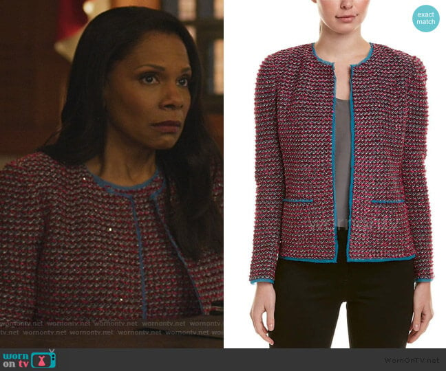 Tweed Jacket by St. John worn by Liz Reddick-Lawrence (Audra McDonald) on The Good Fight