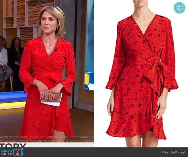 Giorgia Dress by Tanya Taylor worn by Amy Robach on Good Morning America