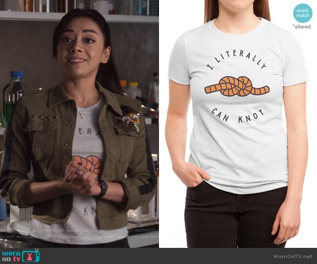 Can Knot Tee by Haasbroek at Threadless worn by Ella Lopez (Aimee Garcia) on Lucifer