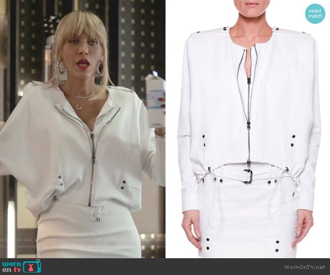 Double-Zip Cotton-Twill Jacket by Tom Ford worn by Giselle (Nicole Ari Parker) on Empire