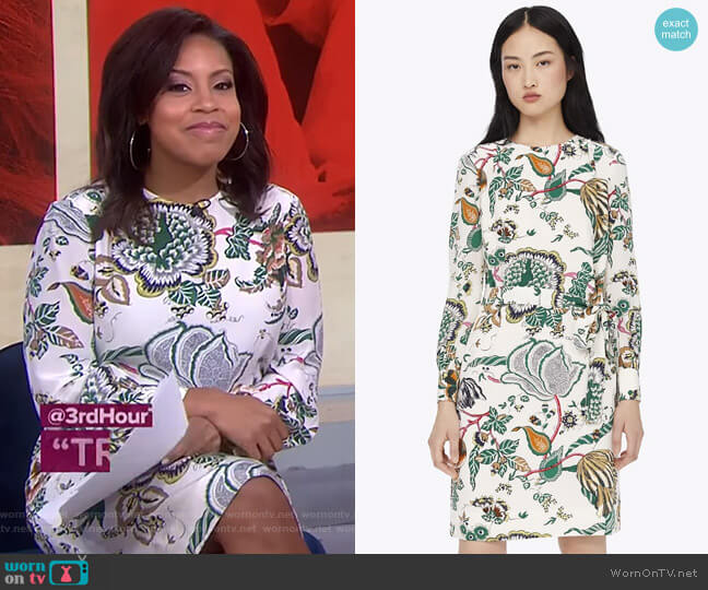 Happy Times Shift Dress by Tory Burch worn by Sheinelle Jones on Today