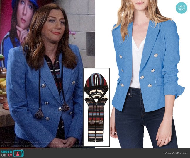 Veronica Beard Diego Jacket and Lupe Dickey worn by Rosa Diaz (Stephanie Beatriz) on Brooklyn Nine-Nine