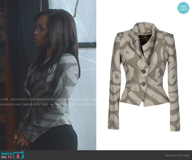 Porta Jacket by Vivienne Westwood Anglomania worn by Olivia Pope (Kerry Washington) on Scandal