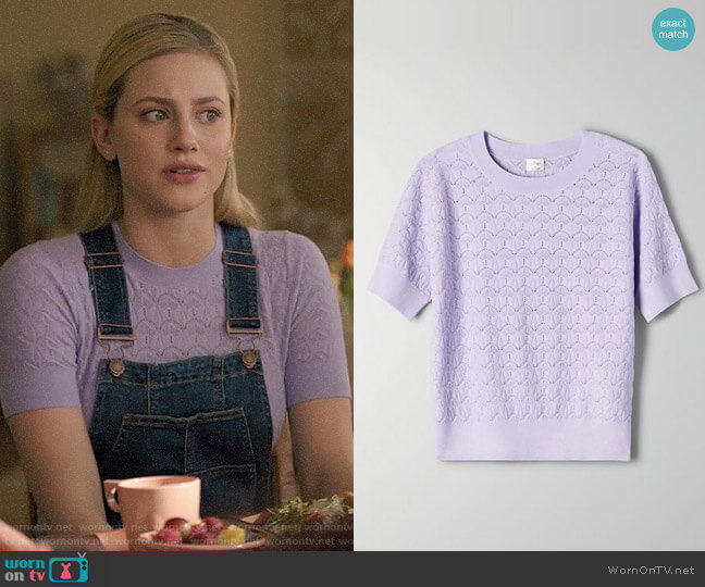 Aritzia Wilfred Ozma Sweater worn by Betty Cooper (Lili Reinhart) on Riverdale