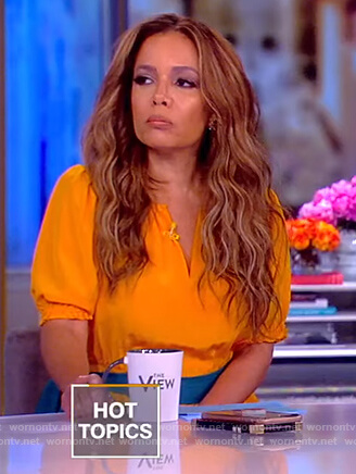 Sunny's yellow midi dress on The View