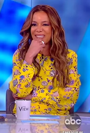 Sunny's yellow floral dress on The View