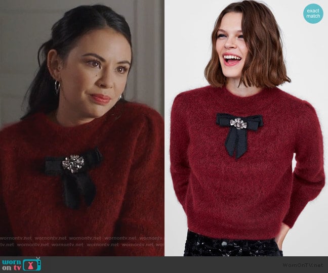 WornOnTV: Mona’s brooch embellished sweater on Pretty Little Liars The ...