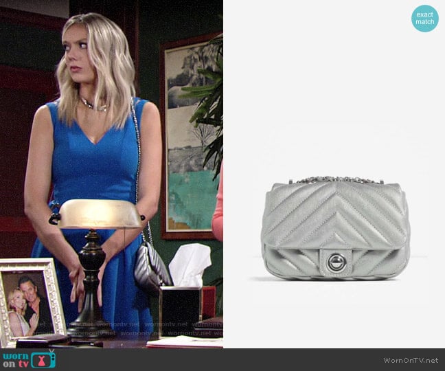 Zara Quilted Crossbody worn by Abby Newman (Melissa Ordway) on The Young and the Restless