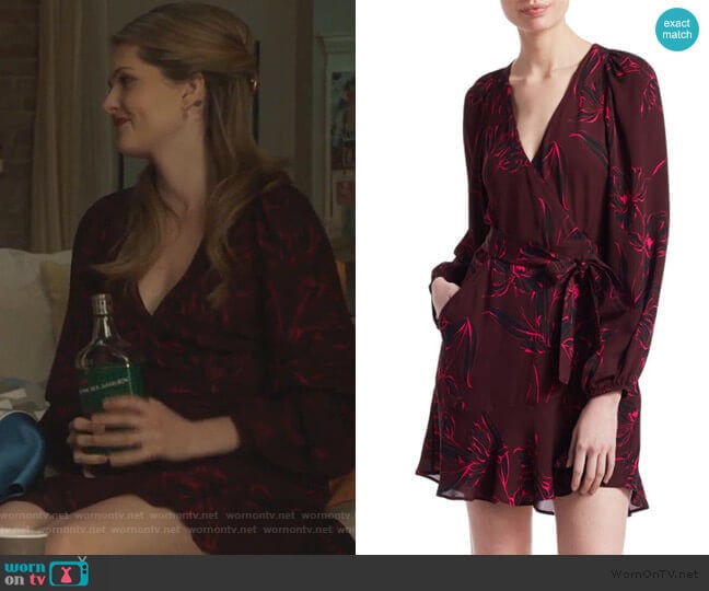 Embry Wrap Mini Dress by A.L.C. worn by Sutton (Meghann Fahy) on The Bold Type