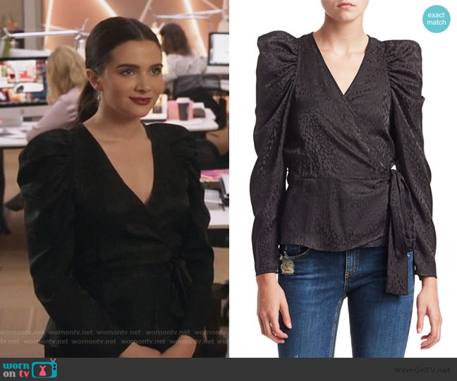 Palermo Jacquard Blouse by A.L.C. worn by Jane Sloan (Katie Stevens) on The Bold Type