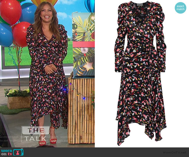 Tianna Dress by A.L.C. worn by Carrie Inaba on The Talk