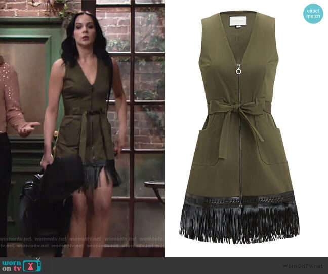 Lottie Fringe Hem Dress by Alexis worn by Tessa Porter (Cait Fairbanks) on The Young and the Restless