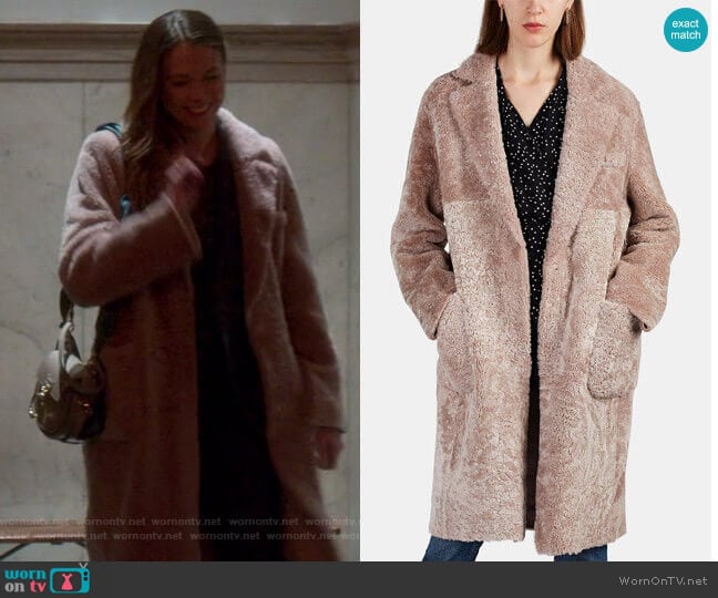 Alice Coat by Barneys New York worn by Liza Miller (Sutton Foster) on Younger