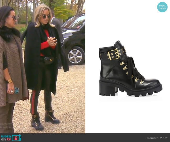 Havis Combat Boots by Aklice + Olivia worn by Teddi Mellencamp Arroyave on The Real Housewives of Beverly Hills