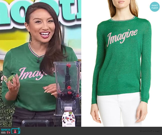 Loui Imagine Sweater by Ba&sh worn by Jeannie Mai on The Real