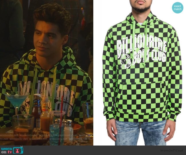 Grand Prix Hoodie by Billionaires Boys Club worn by Vivek Shah (Jordan Buhat) on Grown-ish