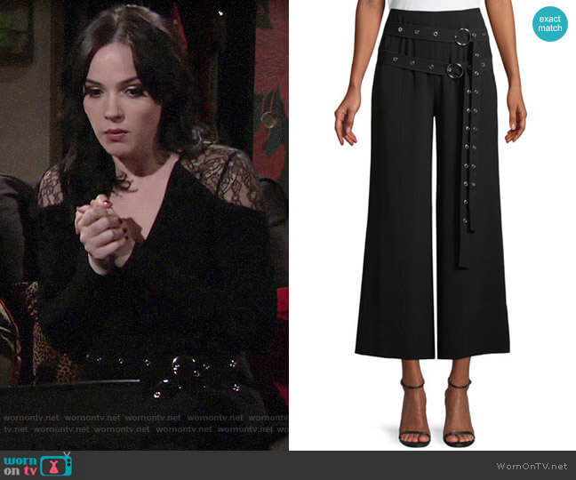 Cinq a Sept Jessi Pants worn by Tessa Porter (Cait Fairbanks) on The Young & the Restless