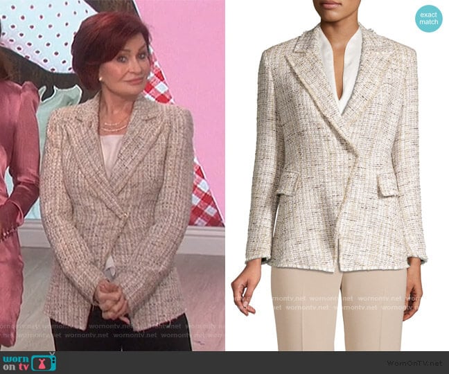 Jezebel Jacket by Elie Tahari worn by Sharon Osbourne on The Talk