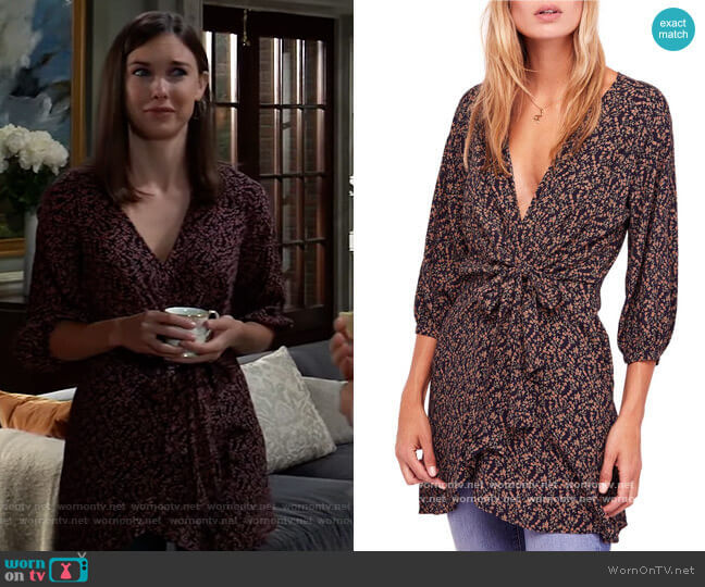 Free People Clara Tunic worn by Willow Tait (Katelyn MacMullen) on General Hospital