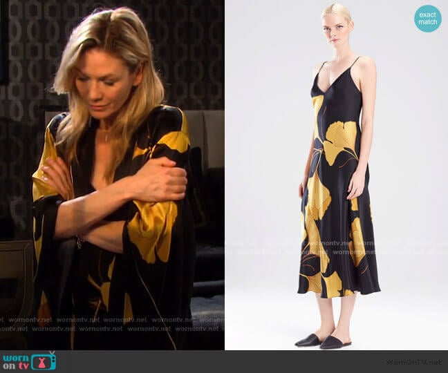 Josie Natori Gingko Gown worn by Kristen DiMera (Stacy Haiduk) on Days of our Lives