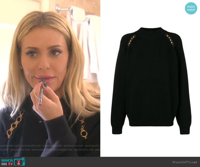 Ribbed Sweater by Givenchy worn by Dorit Kemsley on The Real Housewives of Beverly Hills