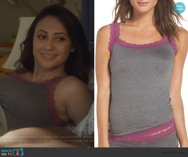 Classic Heather Jersey Camisole by Hanky Panky worn by Ana Torres (Francia Raisa) on Grown-ish