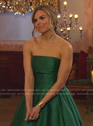 Hannah’s green gown on The Bachelorette