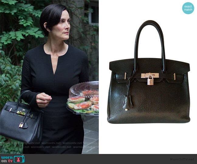 Birkin 30 Bag by Hermes worn by Jeryn Hogarth (Carrie-Anne Moss) on Jessica Jones