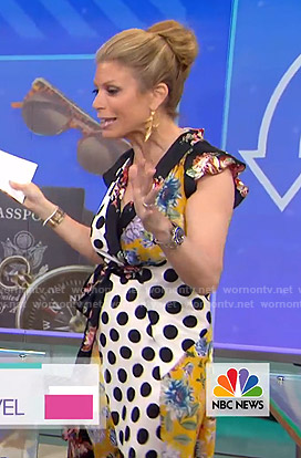 Jill’s patchwork wrap dress on Today