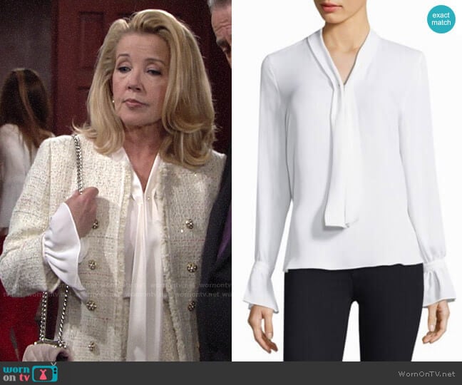 Kobi Halperin Amber Blouse worn by Nikki Reed Newman (Melody Thomas-Scott) on The Young and the Restless