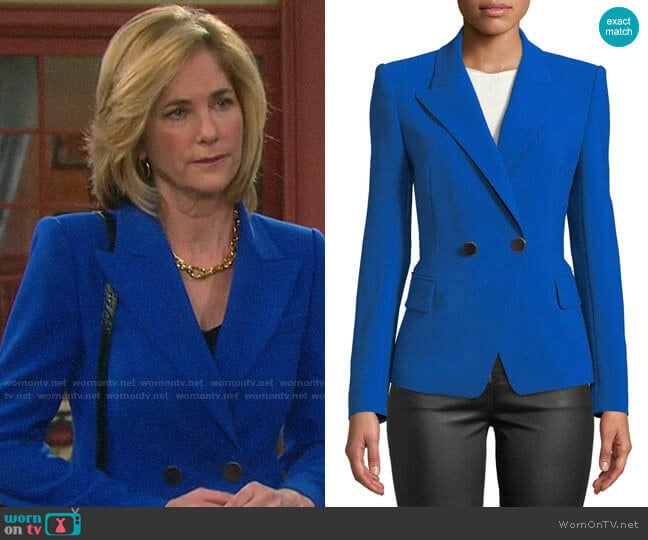 WornOnTV: Eve’s blue double-breasted blazer on Days of our Lives ...