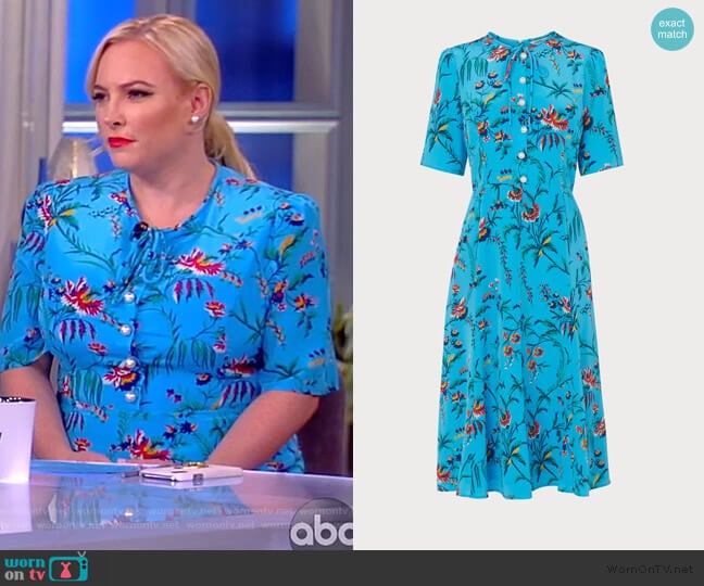 Montana Wildflower Dress by L.K. Bennett worn by Meghan McCain on The View