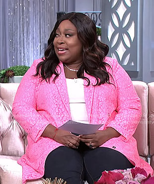 WornOnTV Loni s pink lace jacket on The Real Loni Love