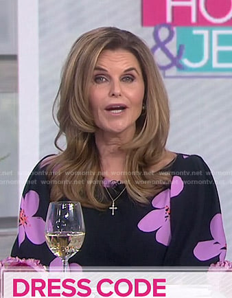 Maria Shriver’s black floral dress on Today