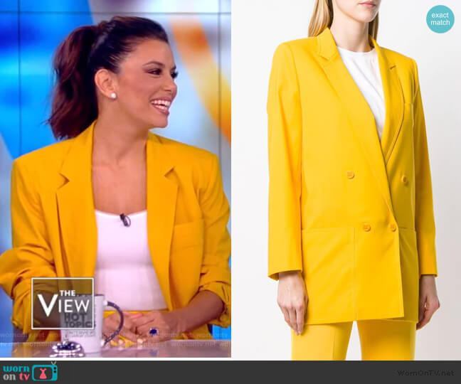 WornOnTV: Eva Longoria’s yellow blazer on The View | Clothes and ...