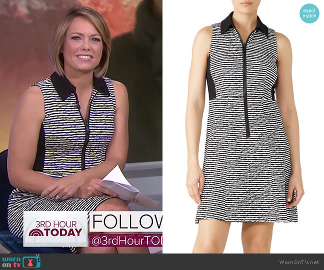 WornOnTV: Dylan’s striped zip front dress on Today | Dylan Dreyer ...