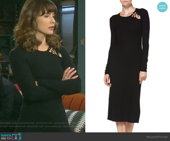 Caelan Dress by Paige worn by Sarah Horton (Linsey Godfrey) on Days of our Lives