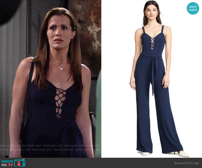 Ramy Brook Whitley Jumpsuit worn by Chelsea Lawson (Melissa Claire Egan) on The Young and the Restless