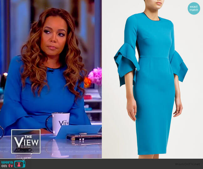 WornOnTV: Sunny’s blue bell sleeve dress on The View | Sunny Hostin ...