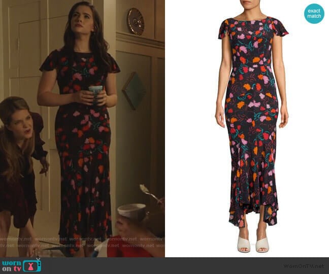 Daphne Floral Silk Maxi Dress by Saloni worn by Jane Sloan (Katie Stevens) on The Bold Type