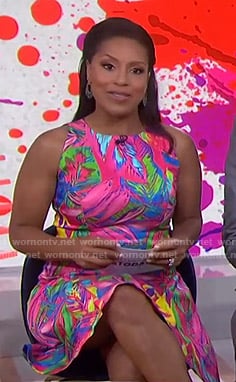 Sheinelle’s tropical print dress on Today